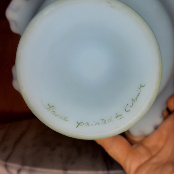 Fenton Hand Painted Dish - Picture 9 of 15